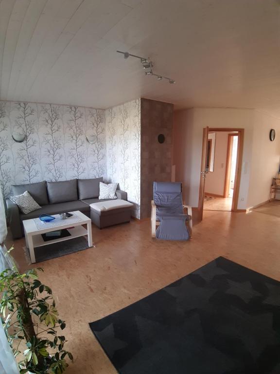Posezení v ubytování Ferienwohnung Heck