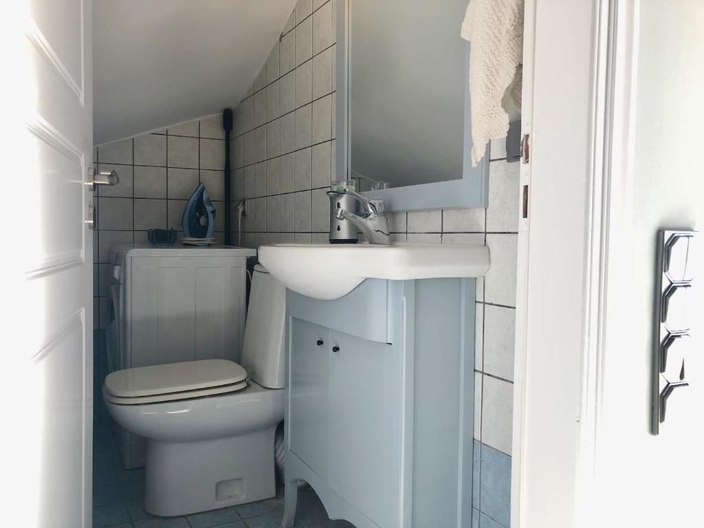Kúpeľňa v ubytovaní Villa Dolphin Akrata
