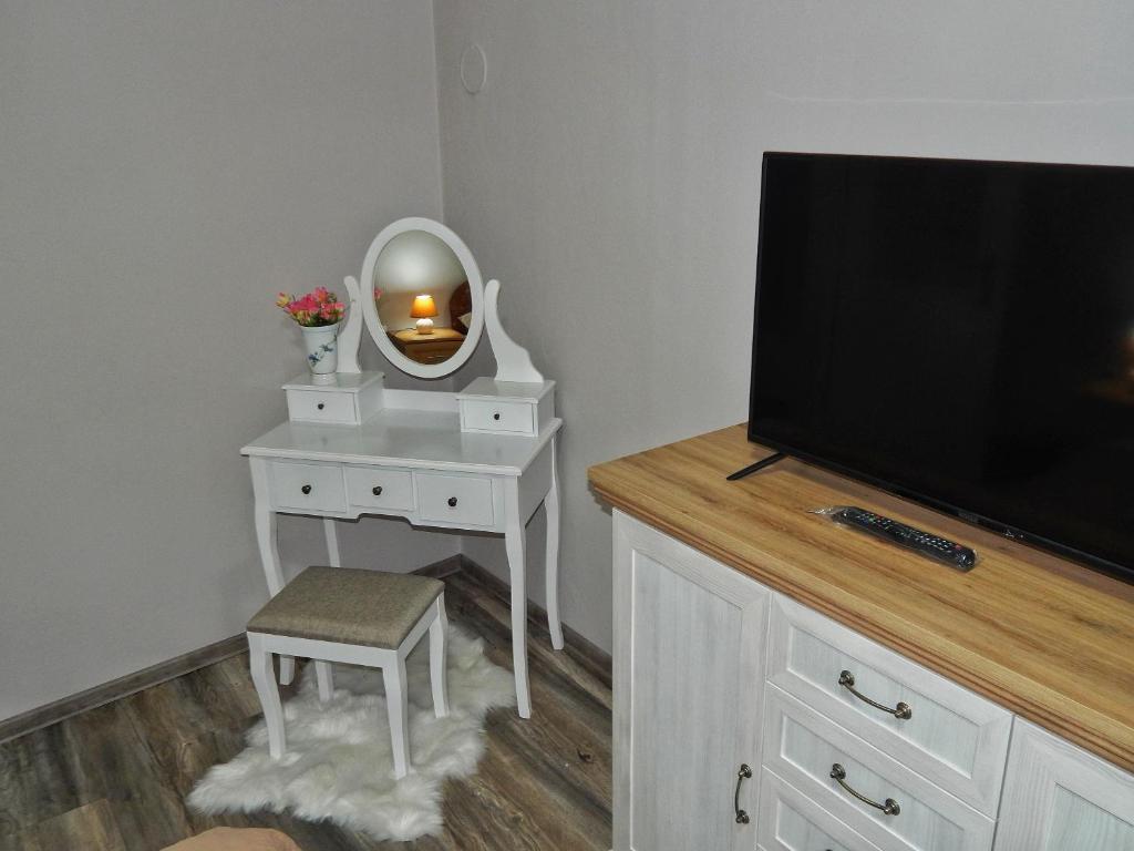 TV a/nebo společenská místnost v ubytování Apartman Centar