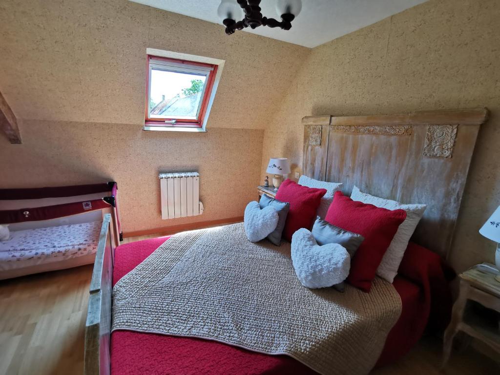 Postel nebo postele na pokoji v ubytování Claquerel