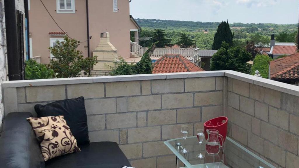 Balkón nebo terasa v ubytování Stone House Istria HRIS 1