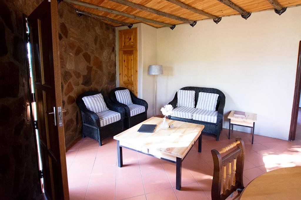 Posezení v ubytování Milorho Lodge