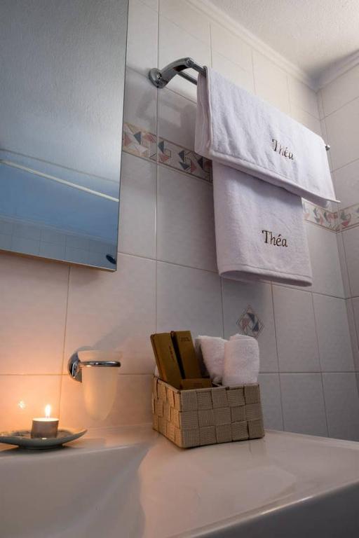 Koupelna v ubytování Théa