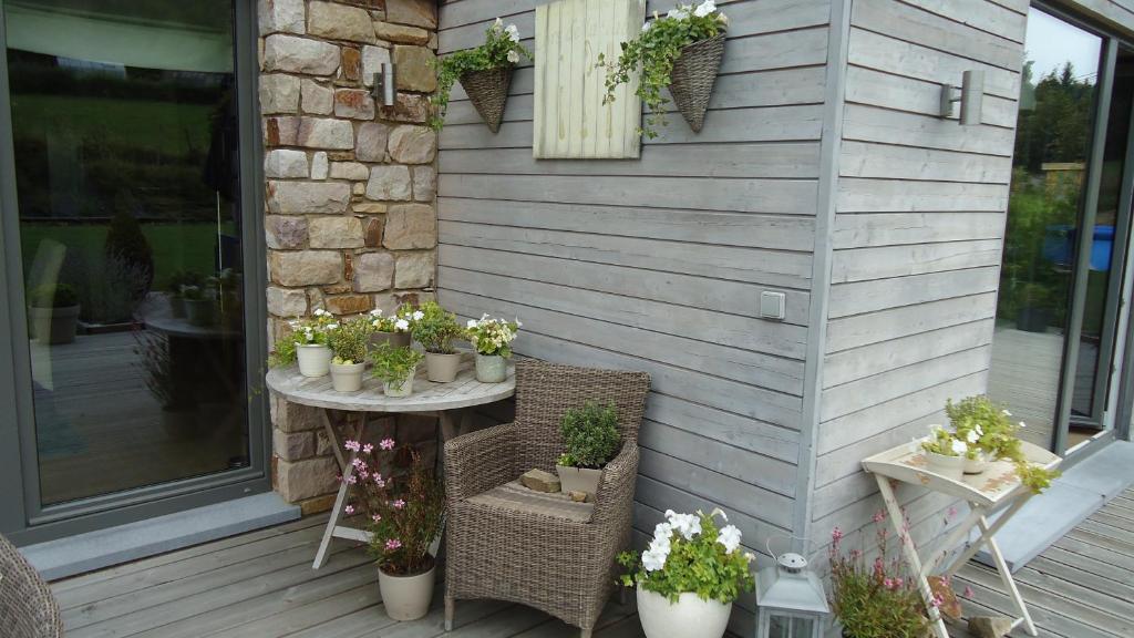 Zahrada ubytování B&B Maison Pierreuse