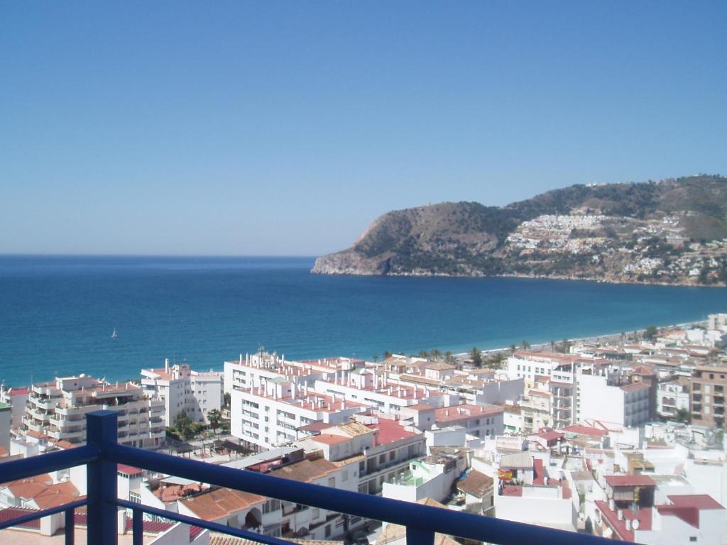 a view of a city and the ocean at ESPECTACULARES VISTAS AL MAR in La Herradura