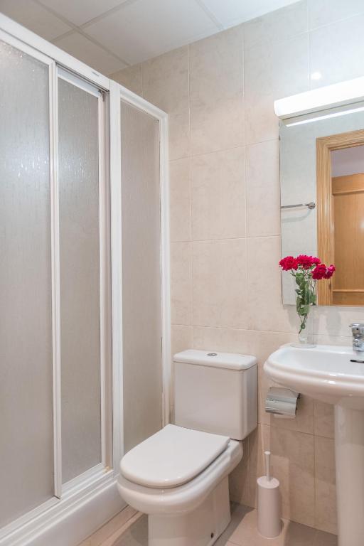 Koupelna v ubytování Hostal Buenos Aires