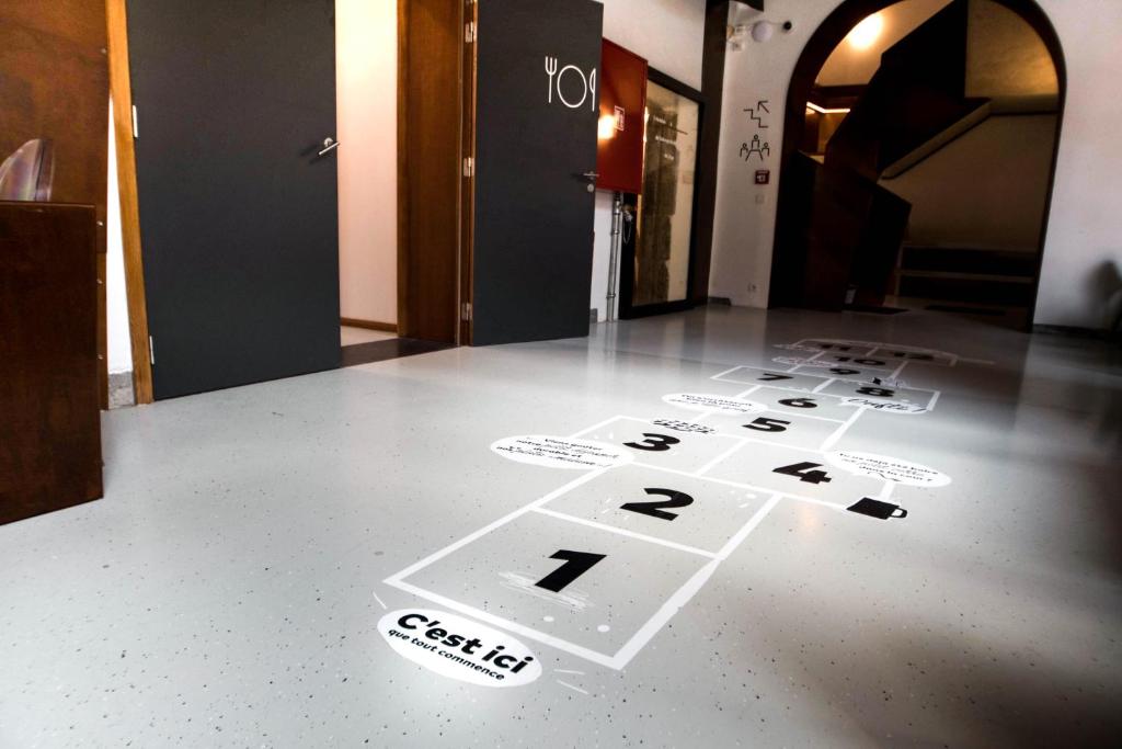 Půdorys ubytování HI Liège Hostel