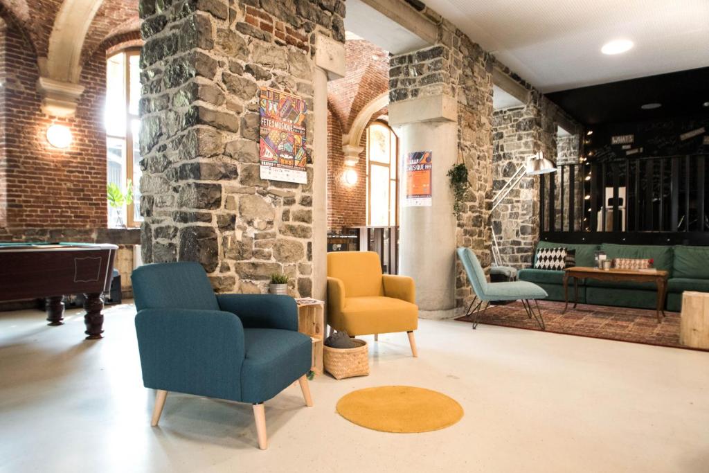 Posezení v ubytování HI Liège Hostel