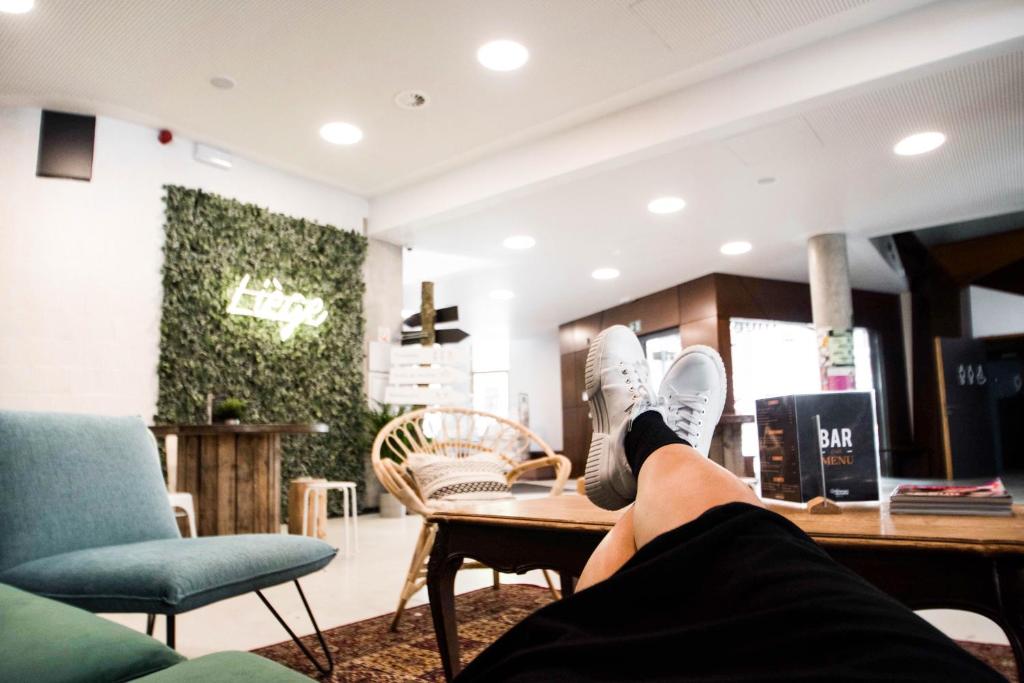 Posezení v ubytování HI Liège Hostel