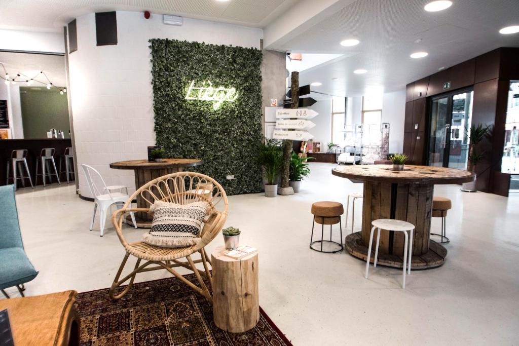 Posezení v ubytování HI Liège Hostel