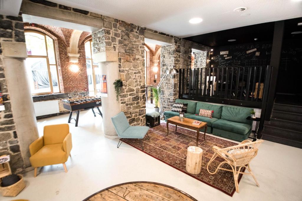 Posezení v ubytování HI Liège Hostel