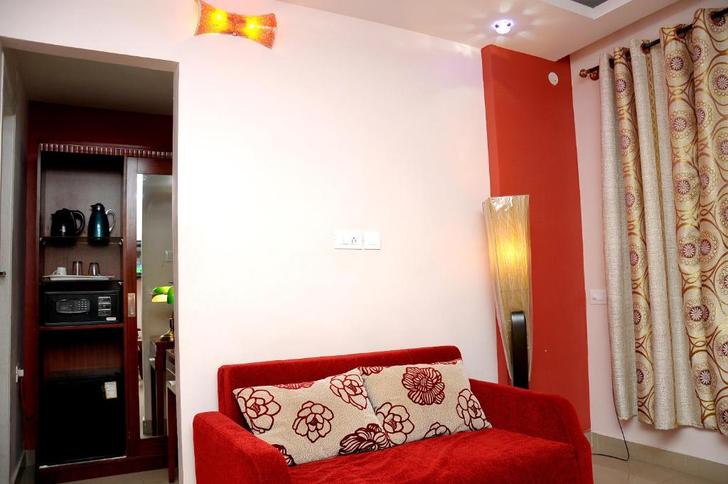 Posezení v ubytování Hotel Kings Kastle