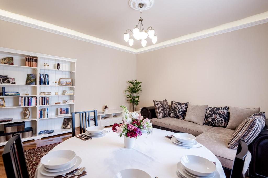 Χώρος καθιστικού στο Gellért Family Suite