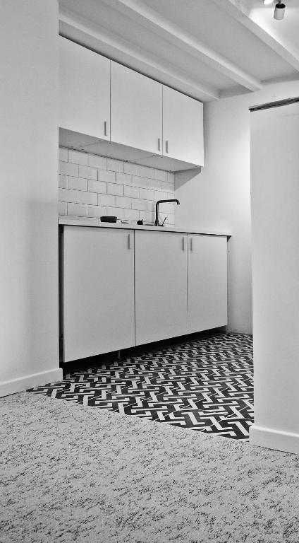 Kuchyň nebo kuchyňský kout v ubytování Boutique hotel Shamon