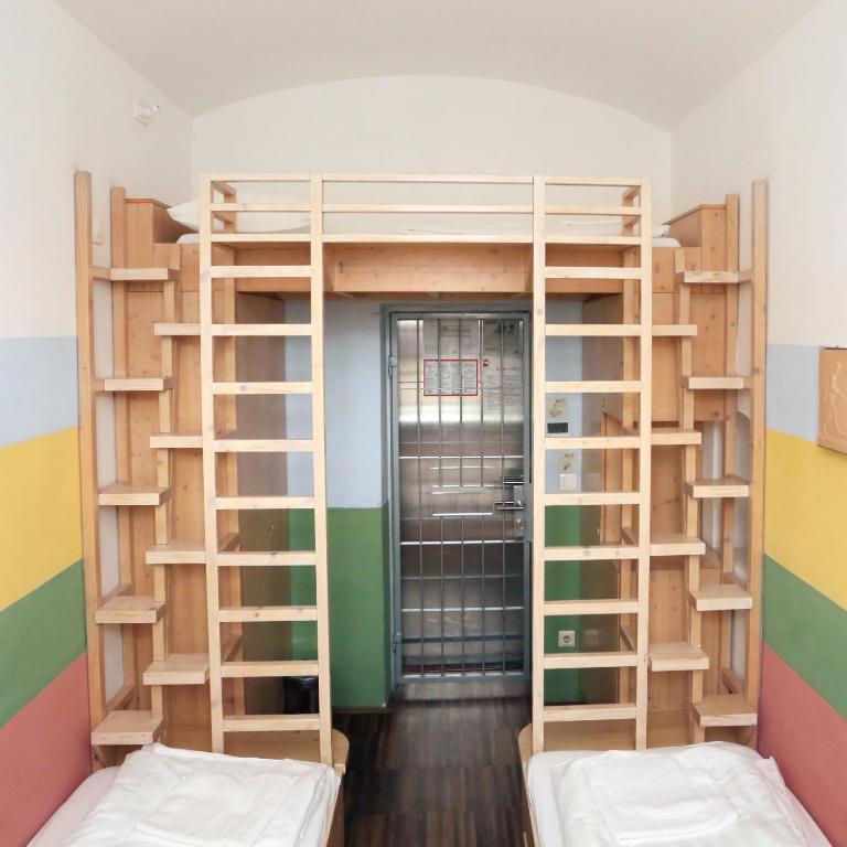 Postel nebo postele na pokoji v ubytování Hostel Celica