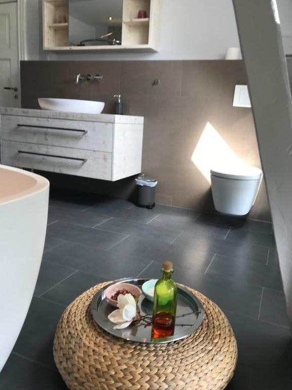 Kuchyň nebo kuchyňský kout v ubytování Villa Friedenstraße 11