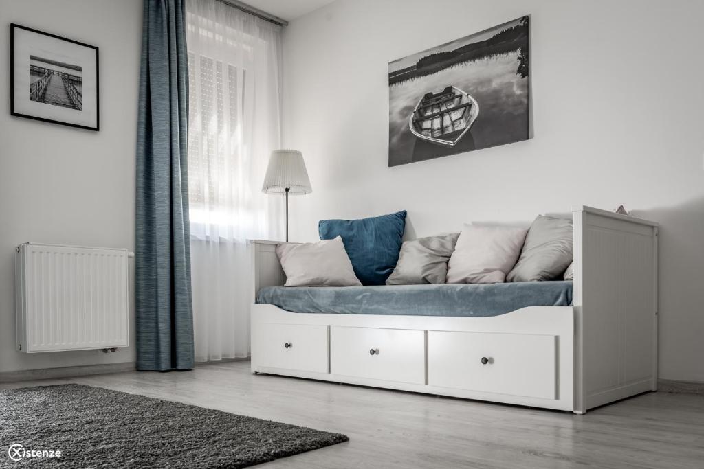 Posezení v ubytování Aranymandula apartmanok