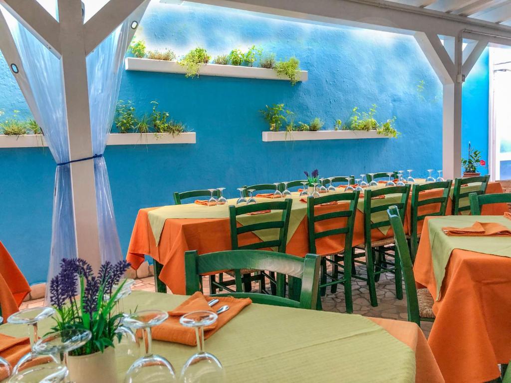 Restaurace v ubytování Hotel I Colori Del Mare
