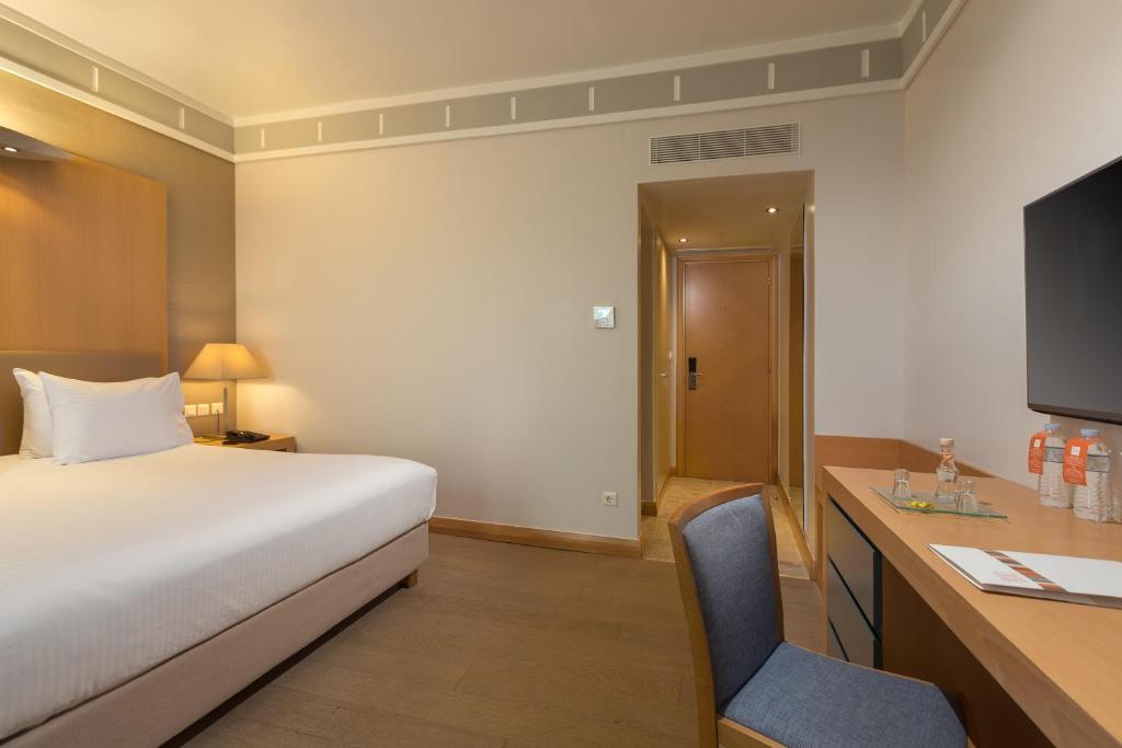 TV a/nebo společenská místnost v ubytování Central Hotel