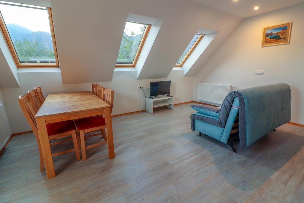 Posezení v ubytování Apartments & Rooms Pr' Skalovc