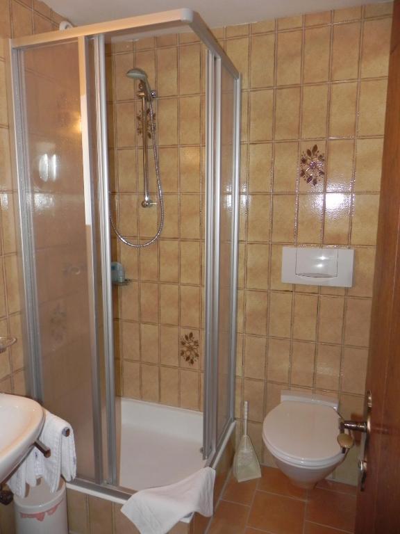 Koupelna v ubytování Alpenhotel Fernau