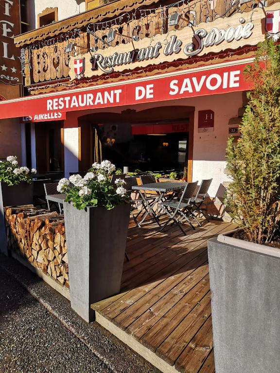 Restaurace v ubytování Hôtel Les Airelles