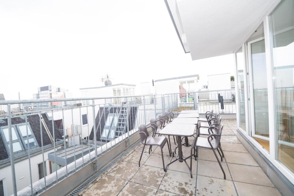 Balkon lub taras w obiekcie Vienna Hotspot