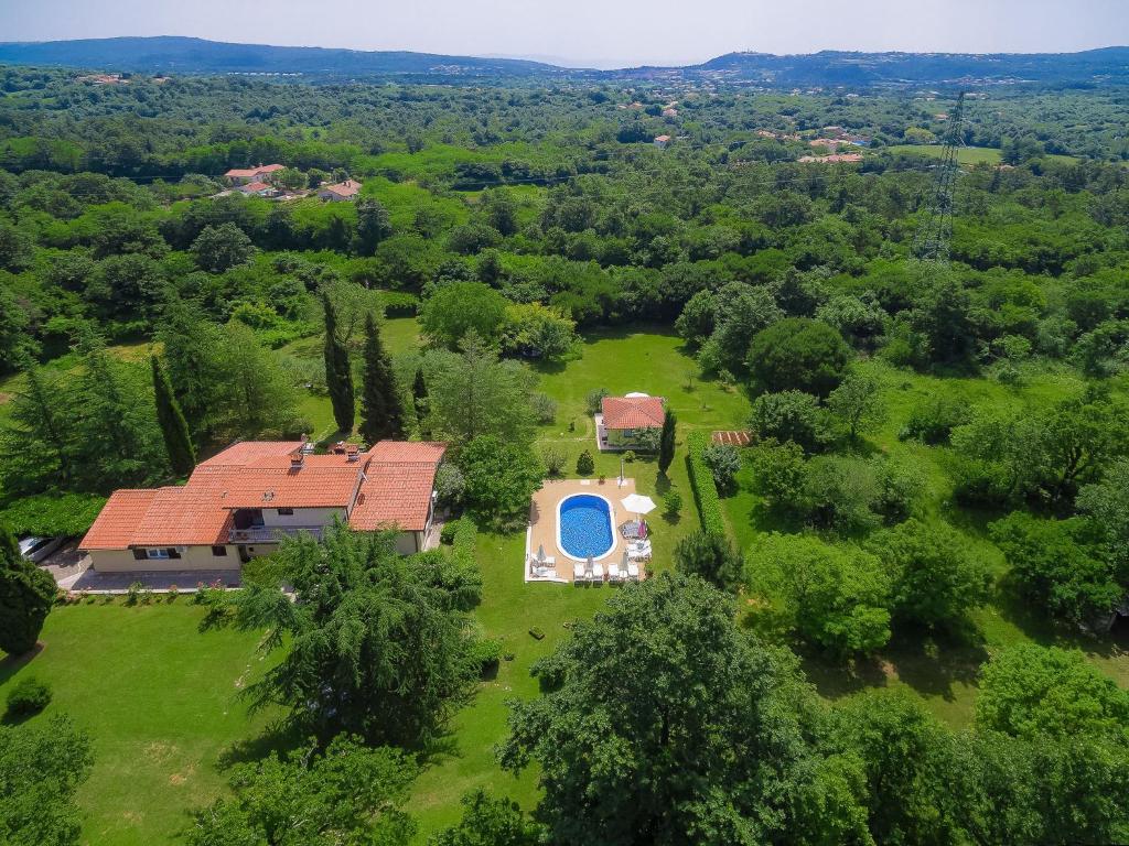 an overhead view of a large estate with a house at Apartment Mariza-3 by Interhome in Vinež