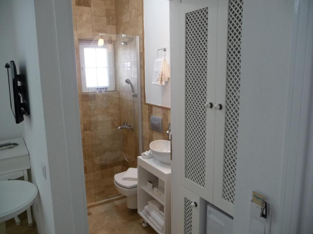 Koupelna v ubytování Yelken Konak Alacati