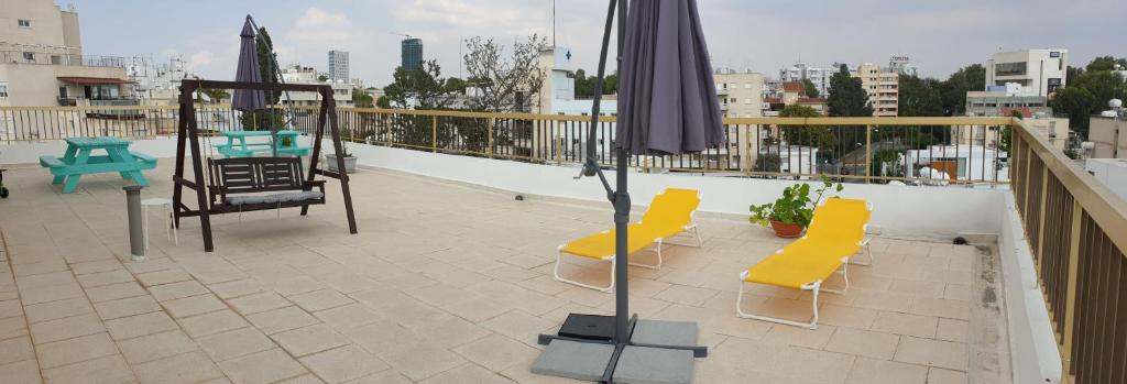 Balkón nebo terasa v ubytování NEX Hostel