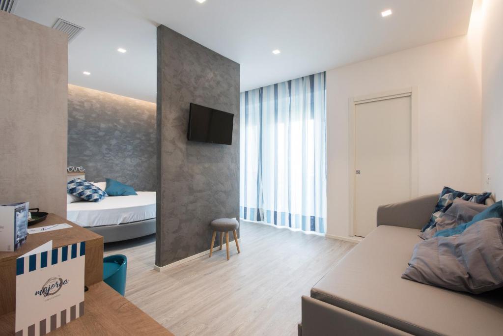Postel nebo postele na pokoji v ubytování Hotel Majorca