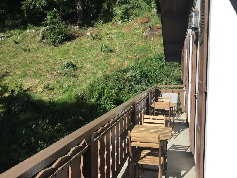 Balkón nebo terasa v ubytování Au chalet des quatre saisons