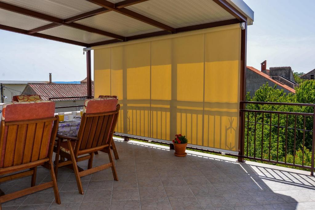 Balkón nebo terasa v ubytování City roof top Apartment Cambi