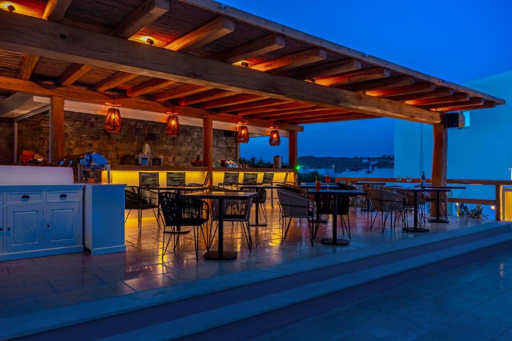Balkón nebo terasa v ubytování Mykonos Cactus