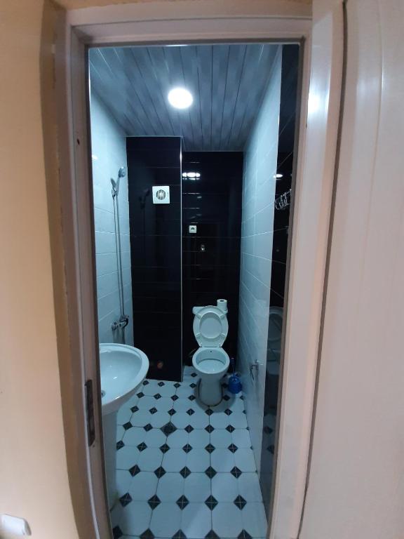 Ein Badezimmer in der Unterkunft Hotel Evrazia