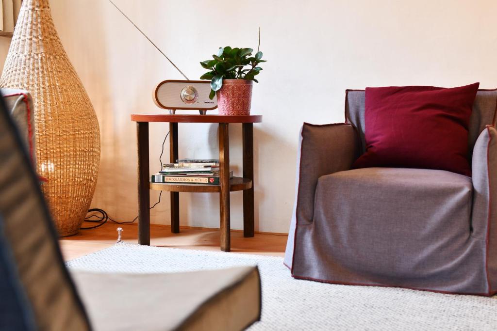 Posezení v ubytování Casa Piganò