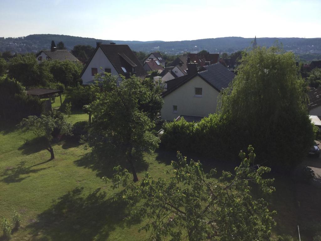a group of houses in a village with trees at über den Dächern von Neheim I in Arnsberg