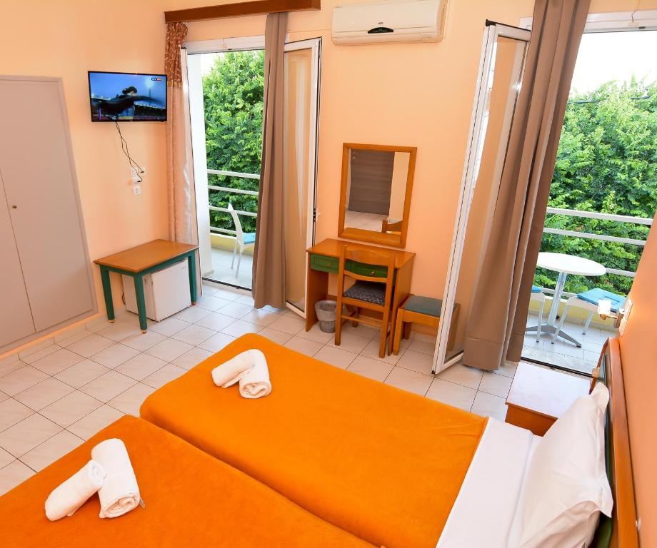 Balkón nebo terasa v ubytování Costa Hotel