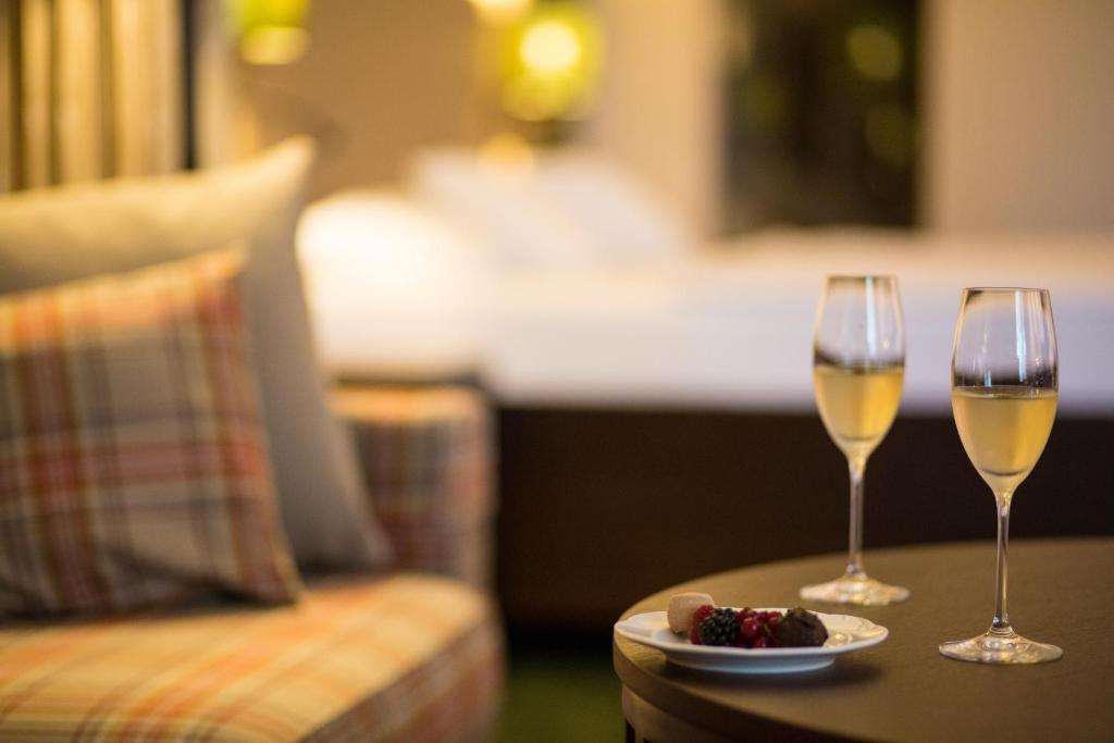 Nápoje v ubytování Romantik Hotel Jagdhaus Eiden am See