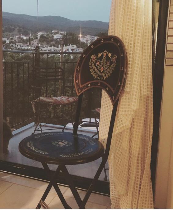 A balcony or terrace at Saint Nicolas