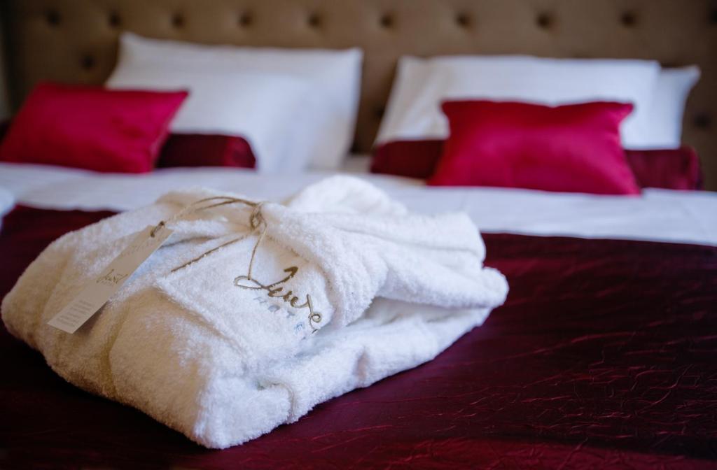 Łóżko lub łóżka w pokoju w obiekcie Design Hotel Jewel Prague