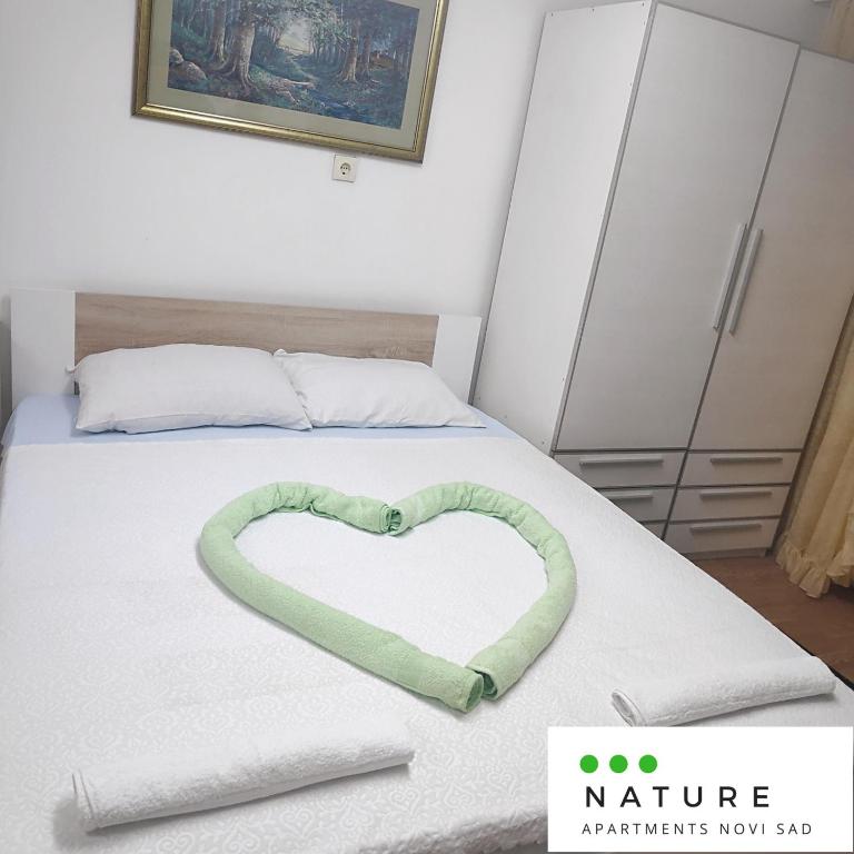 Postel nebo postele na pokoji v ubytování Just nature