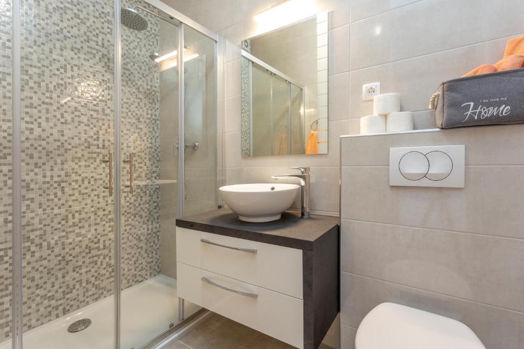 Kúpeľňa v ubytovaní Apartment Božo
