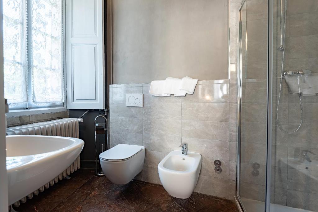 Koupelna v ubytování B&B Villa Rosalinda