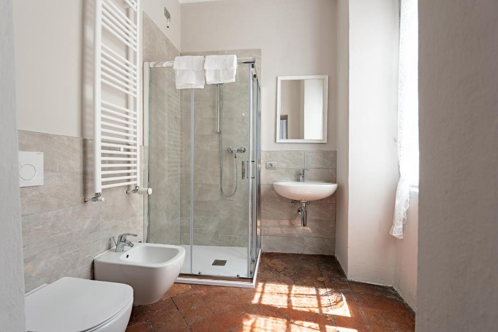 Koupelna v ubytování B&B Villa Rosalinda
