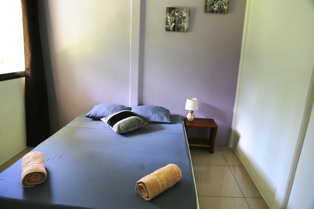 Postel nebo postele na pokoji v ubytování Hotel & Cabinas Nadine