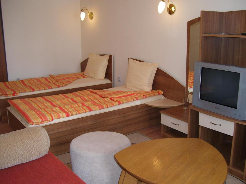 TV a/nebo společenská místnost v ubytování Kestenite Family Hotel
