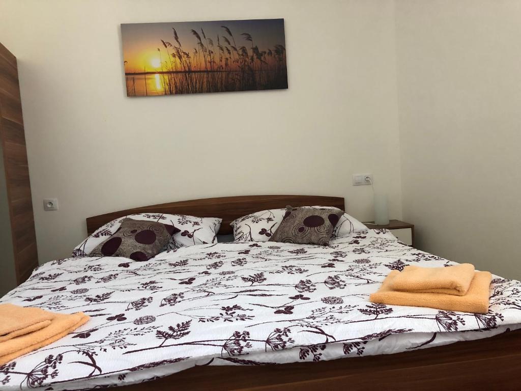 Postel nebo postele na pokoji v ubytování Alegria Natur Apartments