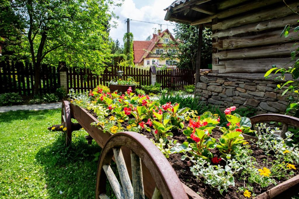 Zahrada ubytování Pokoje Gościnne - Za Borem