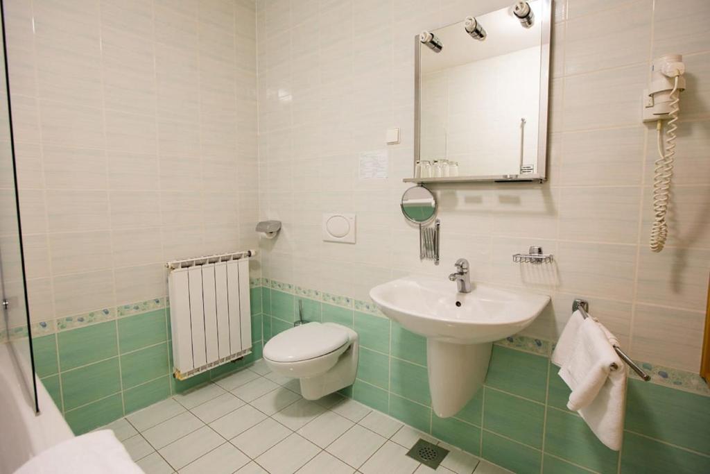 Koupelna v ubytování Bolfenk lodge apartment